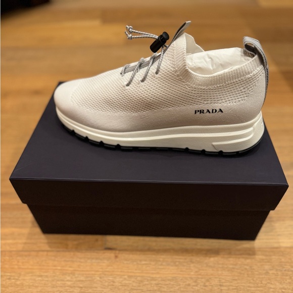 Prada Prax 01 sock sneakers. Brand new. Never worn w/ box. Color- white. Size 9 - Picture 8 of 10